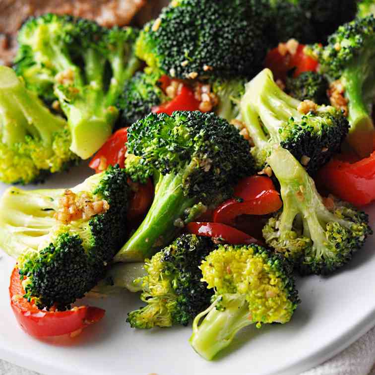 Sauteed Broccoli with Red Peppers