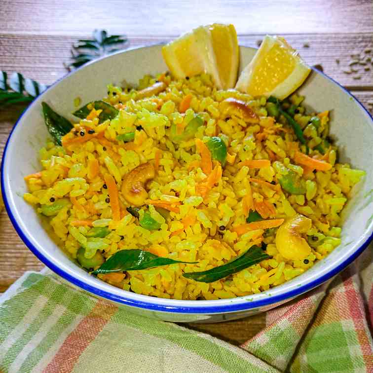 Lemon rice recipe with brown rice