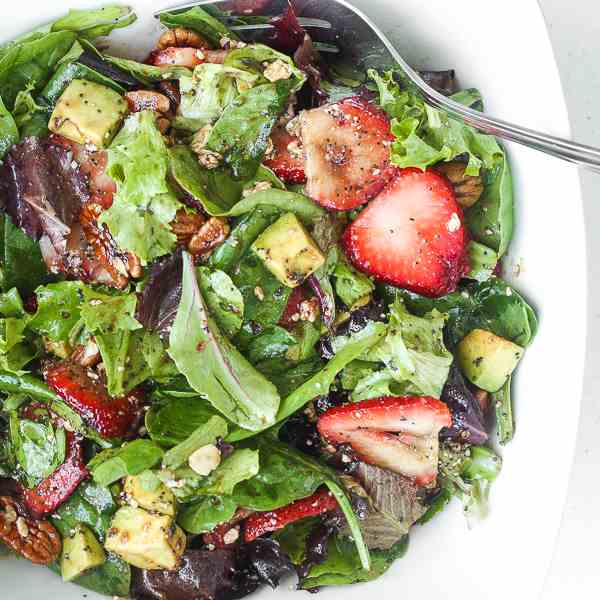 Strawberry Avocado Salad with Poppy Seeds