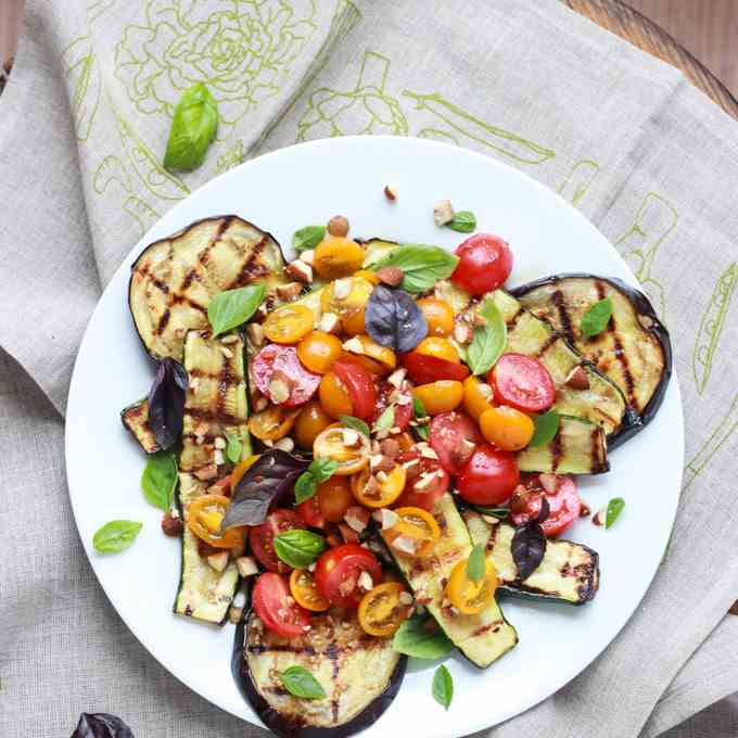 Grilled Summer Salad with Greek Vinaigrett