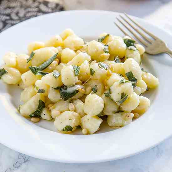 Parmesan Gnocchi with Sage Butter