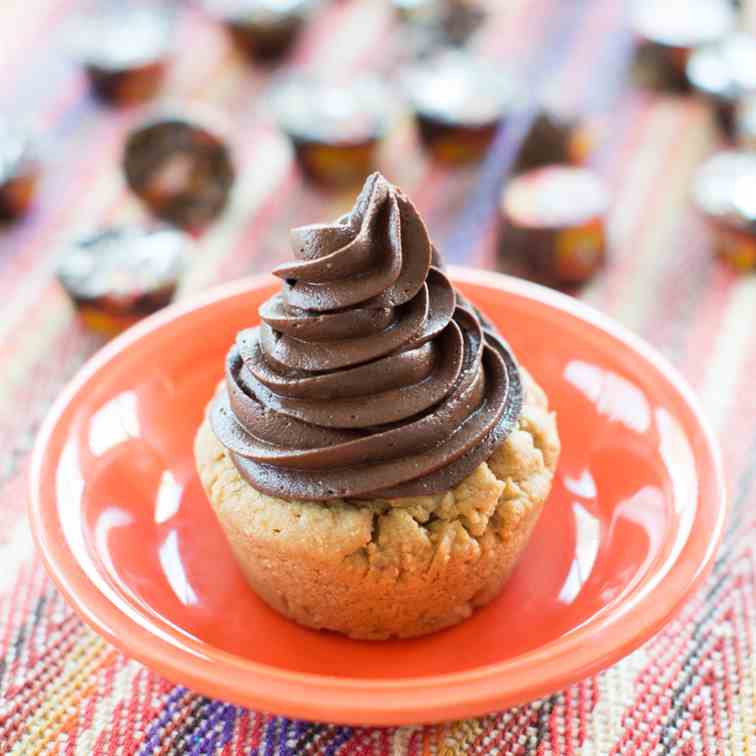 Dark Chocolate Peanut Butter Cookie Cups