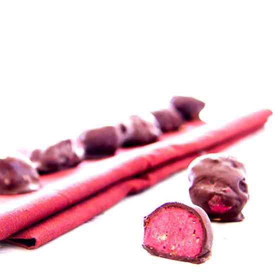 Raspberry Cream Truffles