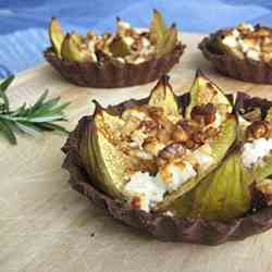 Fig & goat's cheese tartlets