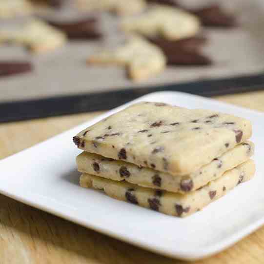 Chocolate Chip Shortbread Cookies