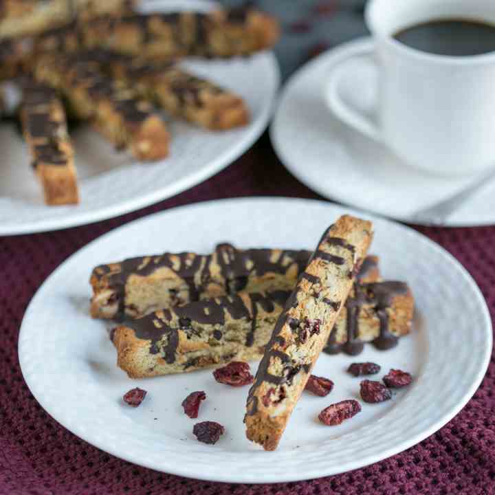 Cranberry Almond Biscotti Cookies