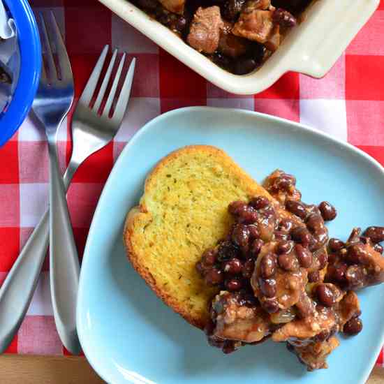 Barbecue Pork and Black Beans