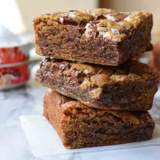 Salted Toffee Blondies