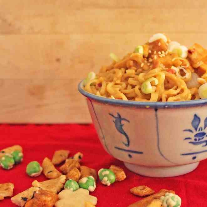 Spicy Asian Peanut Butter Noodles