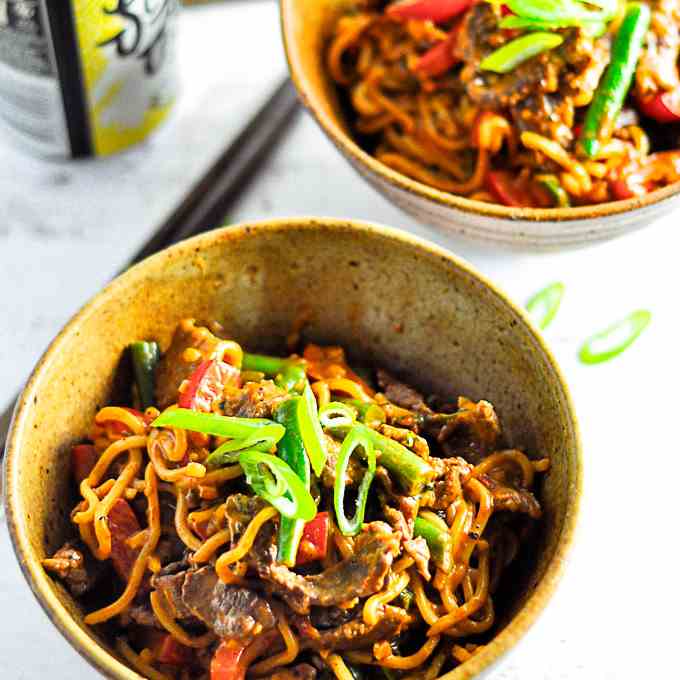 Beef Satay Curry Noodle Bowl