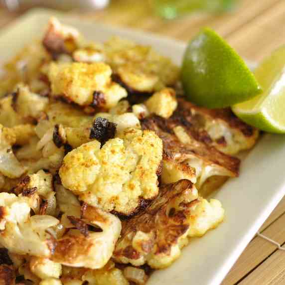 Curry Roasted Cauliflower