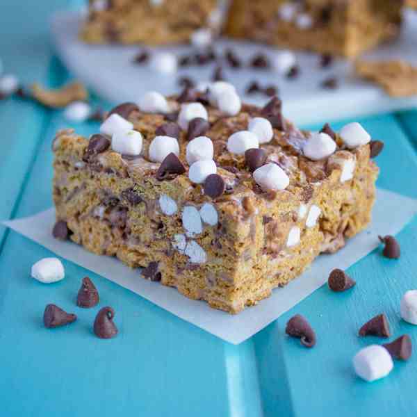 s’mores {rice krispie} treats