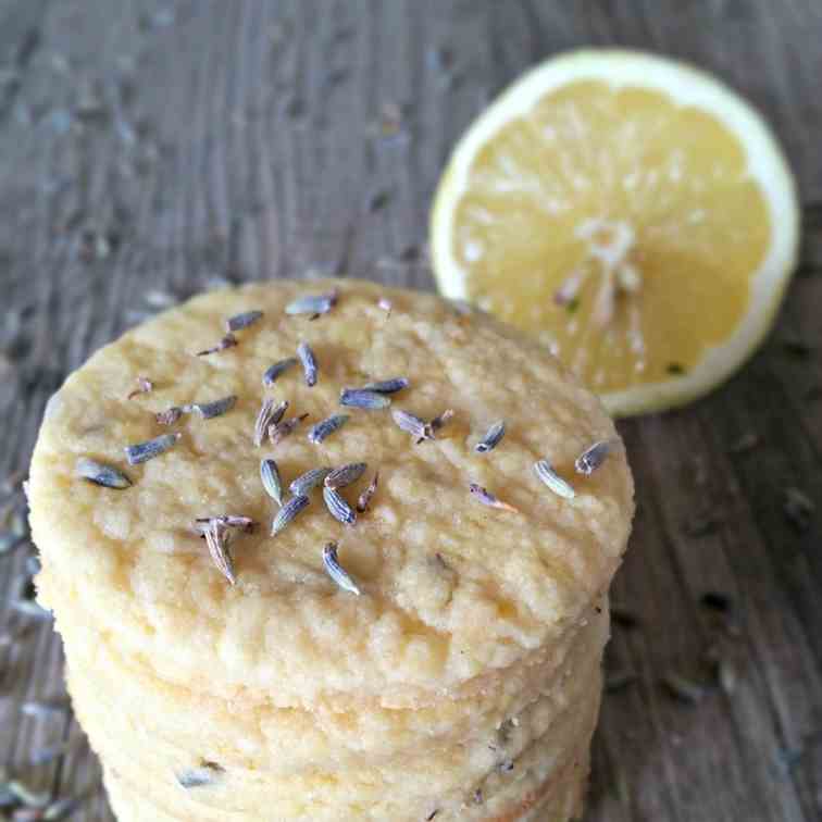 LAVENDER & LEMON SHORTBREAD COOKIES