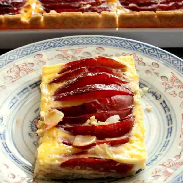 Plum Cake with Custard