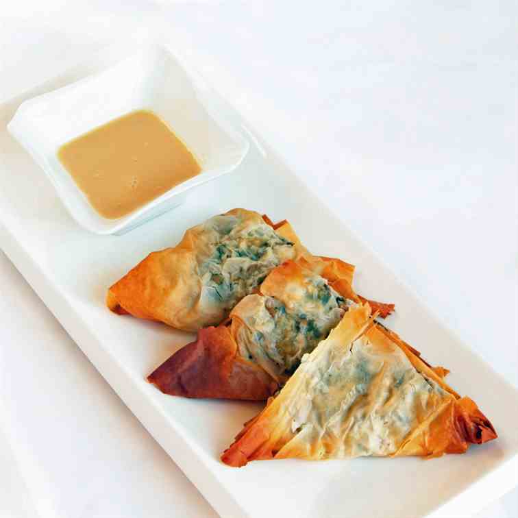 Swiss Chard, Mushroom & Chevre Strudels