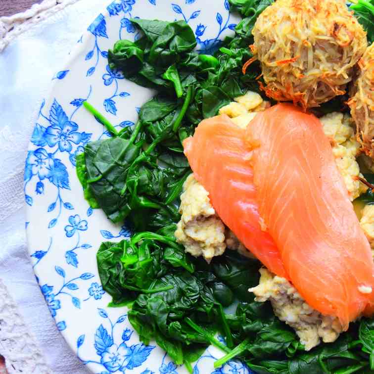 Smoked Salmon - Scrambled Egg With Healthy