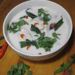 Thai Coconut Milk Soup - Tom Kha Gai