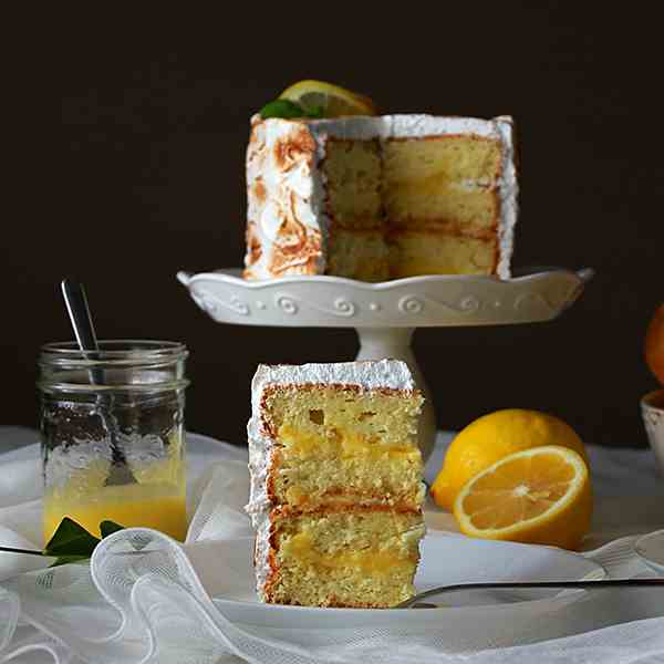 Lemon chiffon cake