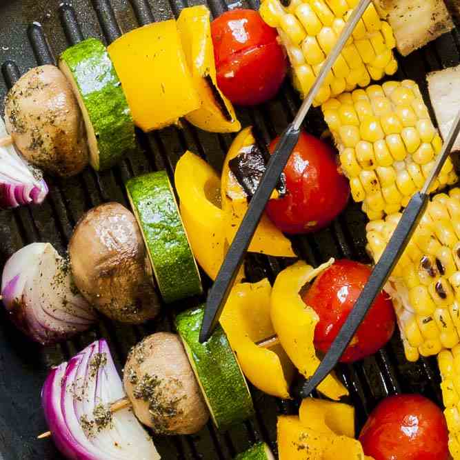 Grilled Vegetable Kabobs