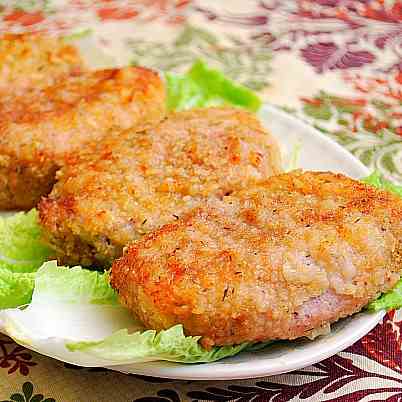 Potato Chip Crusted Pork Chops