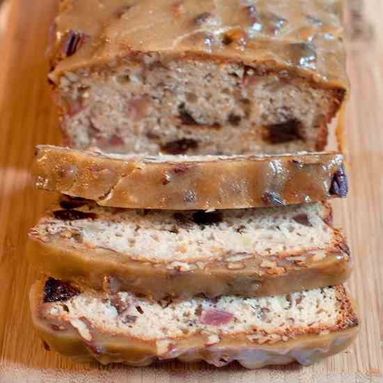 Apple Bread with Praline Topping