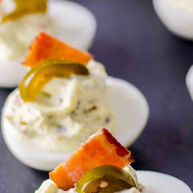 Jalapeno Bacon Deviled Eggs