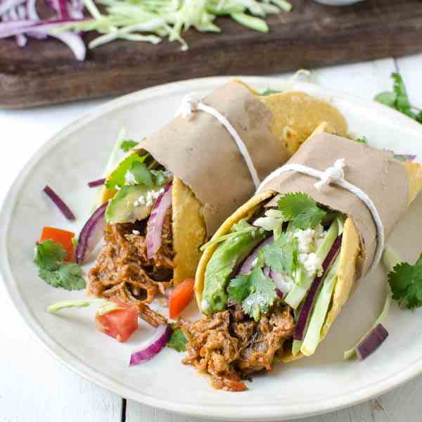 Leftover Braised Pork Tacos