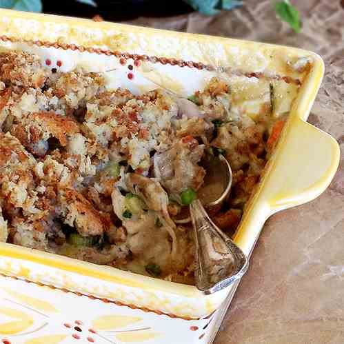 Stuffing and Chicken Casserole