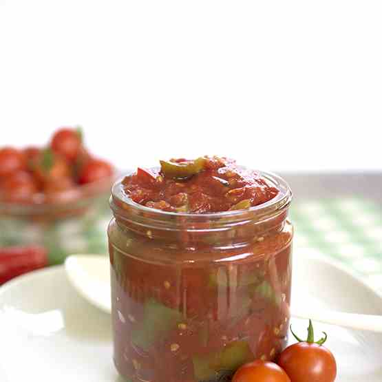 Spicy Tomato and Pepper Chutney