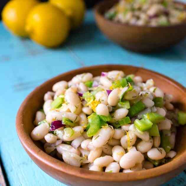 Lemon Dill Navy Bean Salad