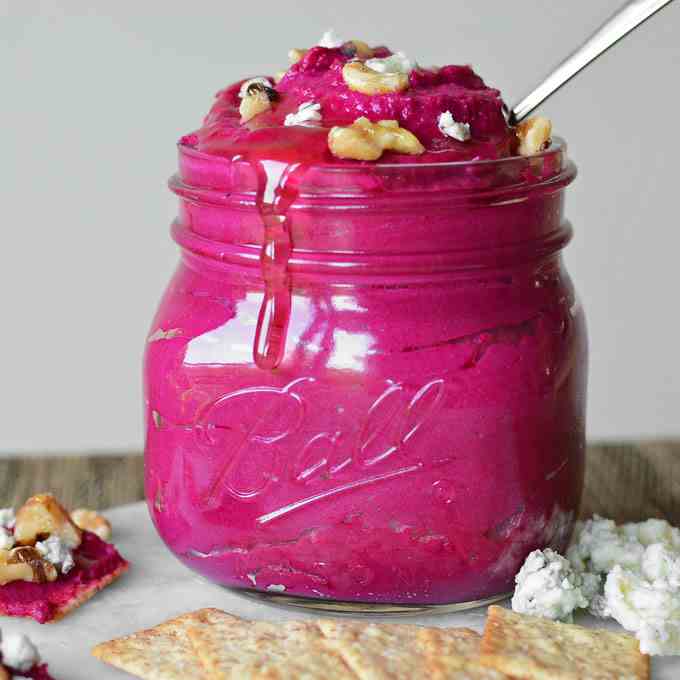 Honey Walnut Red Beet Hummus