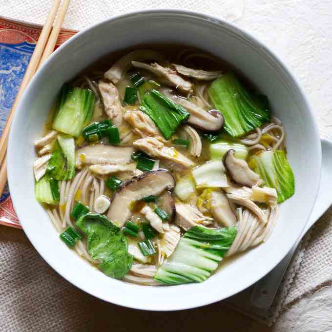 Miso Chicken Noodle Soup