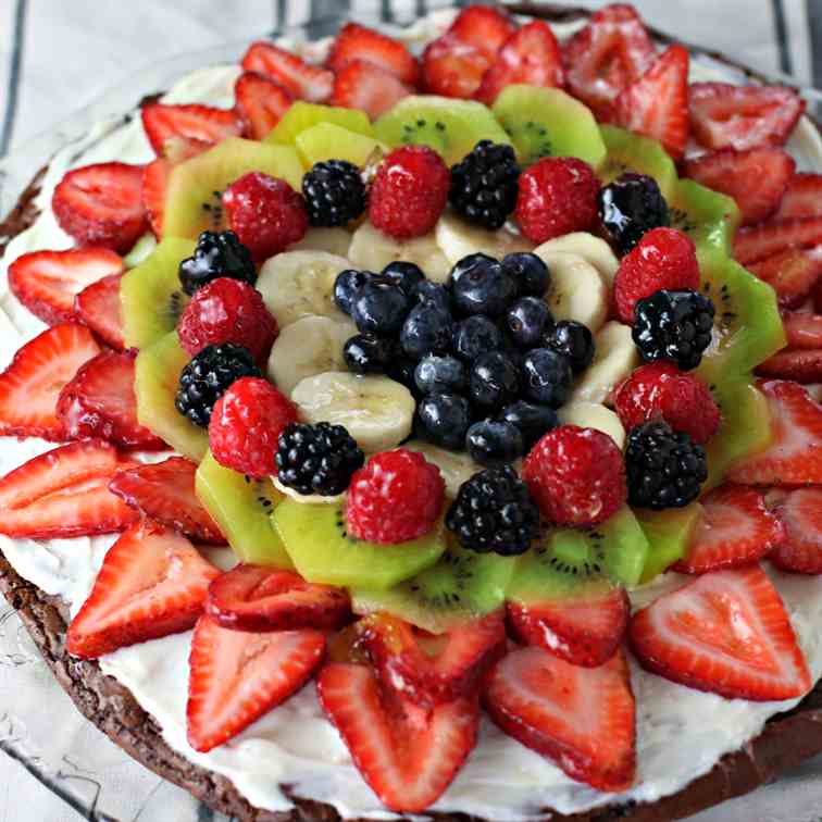 Brownie Fruit Pizza