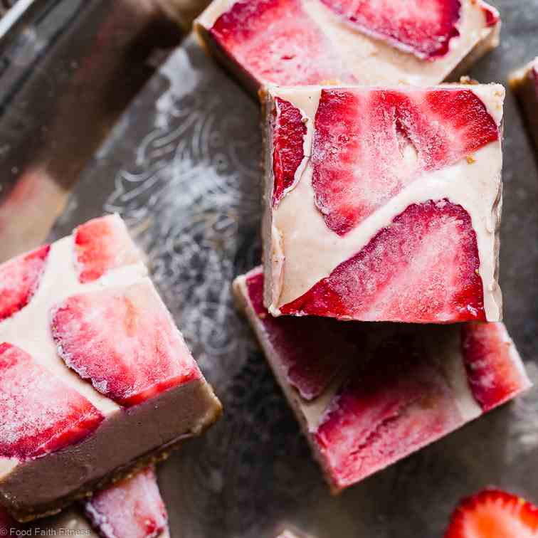Strawberry Cashew Lemon Bars