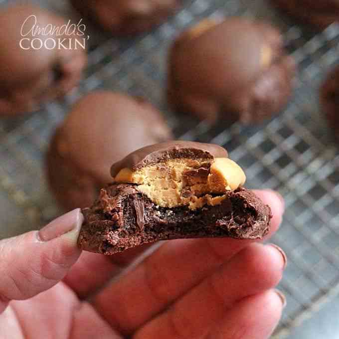 Buckeye Brownie Cookies