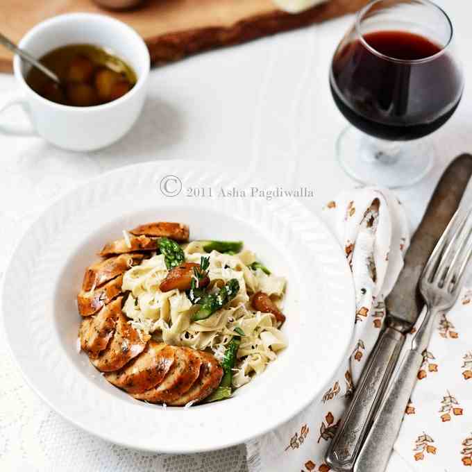 Homemade Tagliatelle pasta