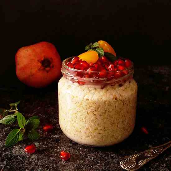 Armenian Overnight Oats with Pomegranate a