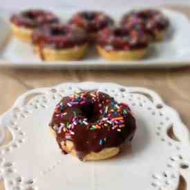 Chocolate Frosted Baked Doughnuts