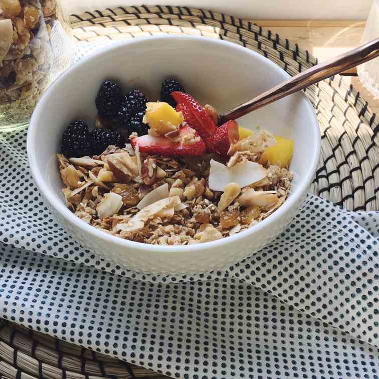 Coconut Cardamom Granola