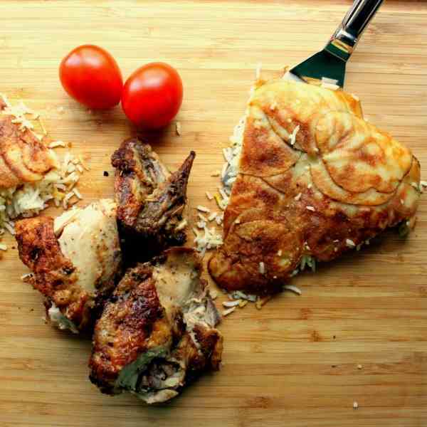 Grilled Chicken with Persian Rice Cake 