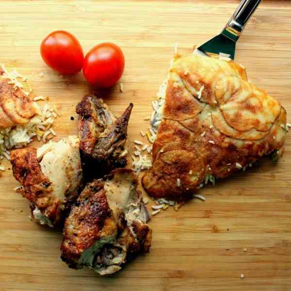 Grilled Chicken with Persian Rice Cake