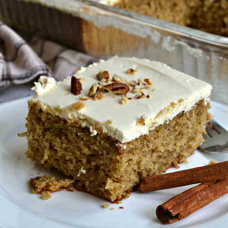 Spice Cake with Cream Cheese Frosting