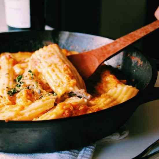Mushroom and Herbed Ricotta Cannelloni