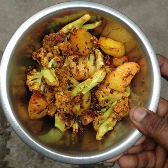 Punjabi aloo gobi dry