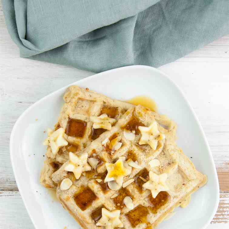 Vegan Banana Bread Waffles