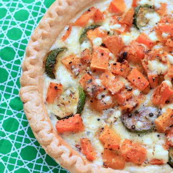 Butternut Squash - Goat Cheese Quiche