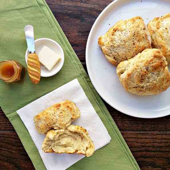 Black pepper biscuits