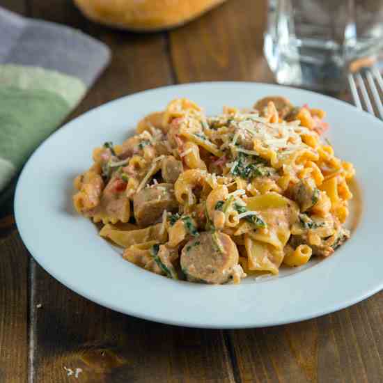 Sausage Spinach Pasta