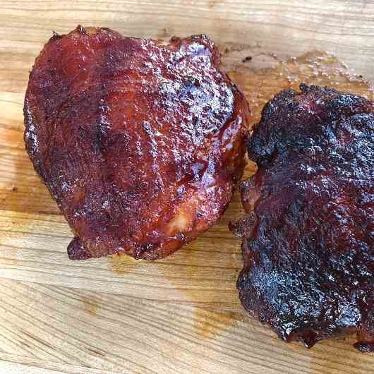 Competition Style Smoked Chicken Thighs