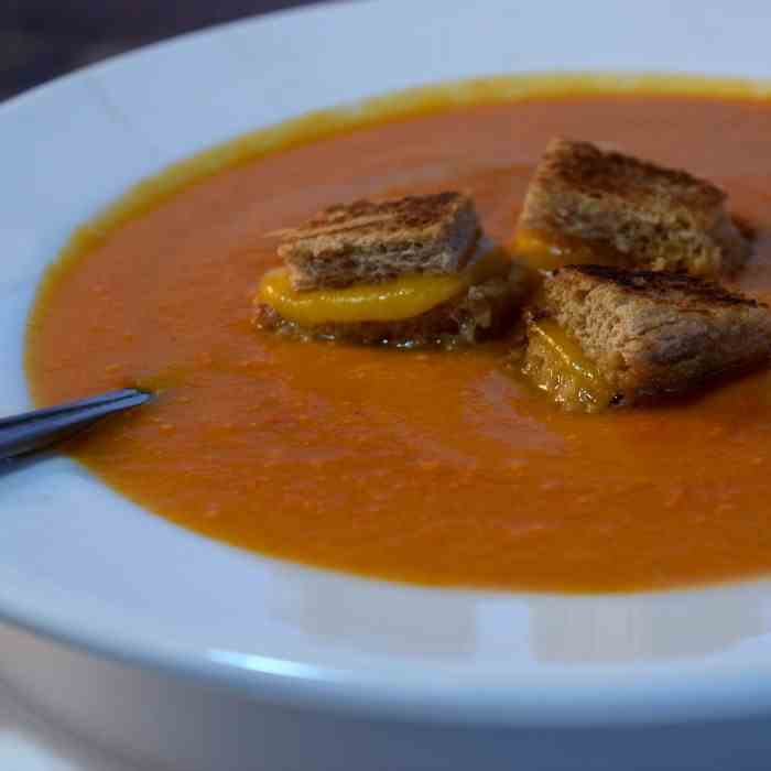 Smoked Tomato Rosemary Bisque